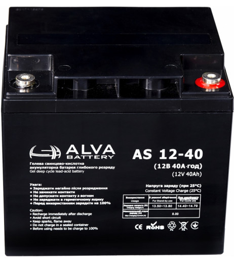 ALVA battery AS12-40 ALVA battery AS12-40