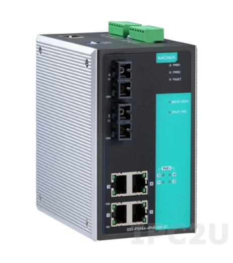 MOXA EDS-P506A-4PoE-SS-SC-T